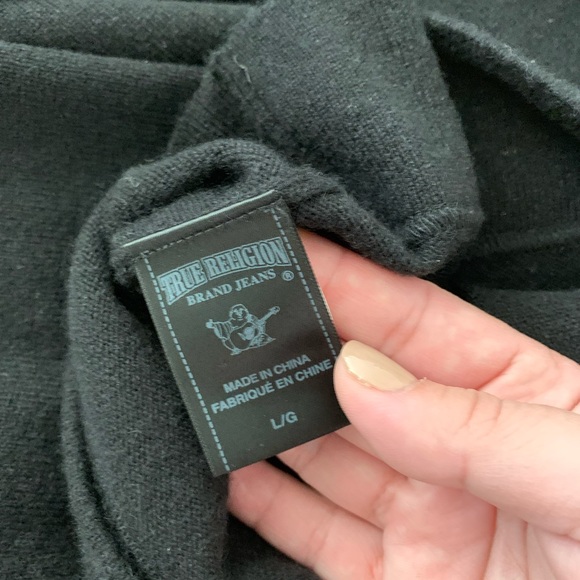 True religion cashmere top sz L - Picture 5 of 6